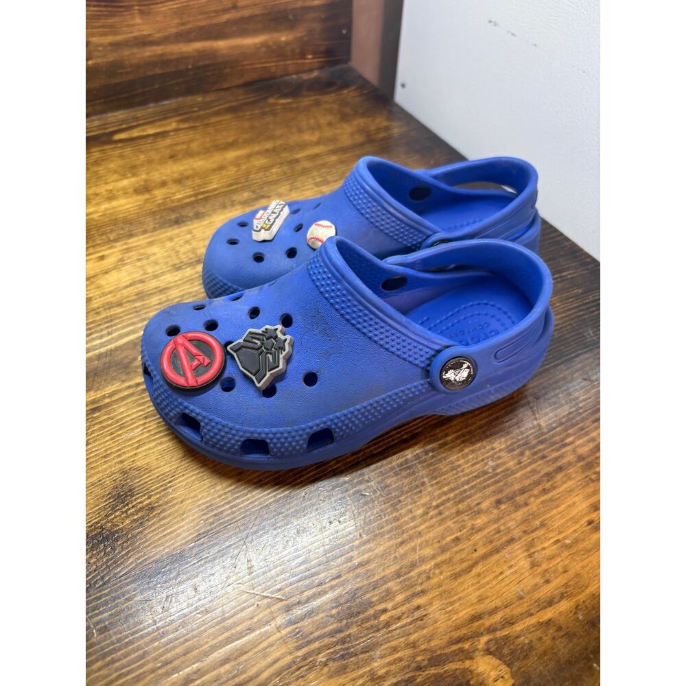 Crocs Blue Clogs Size C11 - Picture 2 of 10
